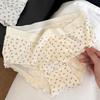 Girls Sweet Little Floral Cotton Crotch Briefs Panties