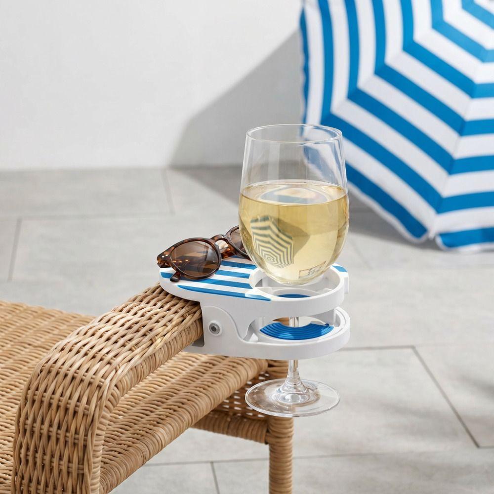 Multifunctional Clip Clamp Holder Stable Multifunctional Cup Holder  Beach Chair