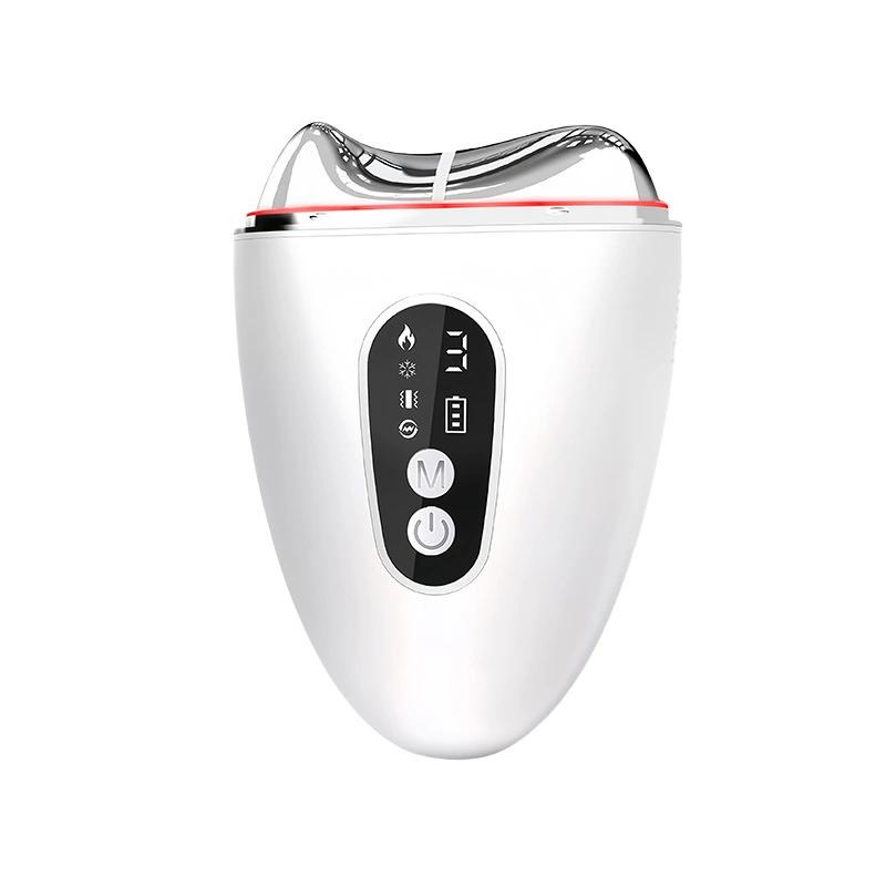 

Dispositivo de masaje facial eléctrico con luz LED EMS para estiramiento y reafirmación de cuello