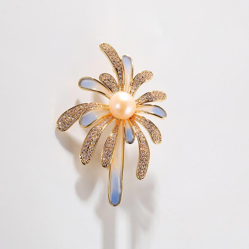 Senior brosjer blomst blad brosje pins for kvinner dress anheng mote brosjer smykker