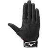 Mizuno Defensive Gloves JM Baseball/Softball Jr. Left-Handed, 1EJEY330, Size, Black/Red/Silver