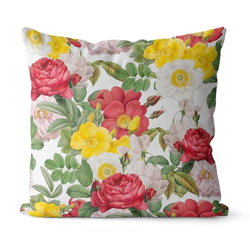 

Наволочка с изображением цветка розы для спальни, украшения офиса, гостиной, дивана, дома, наволочка 45x45cm