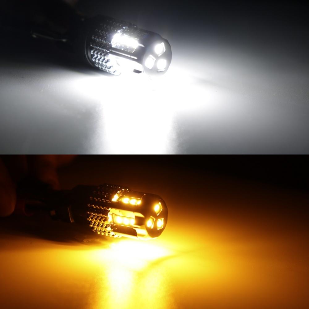 3157 Switchback LED White Amber for Ford F150 F250 2015-2021 T25 3156 3057 4157 Front Turn Signal DRL CANBUS Anti Hyper Flash LED&3157