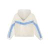 Li Ning Loose Color Block Ice Silk Quick Dry Sports Hooded Jacket Women Jackets Cloud-White AFDS310-1