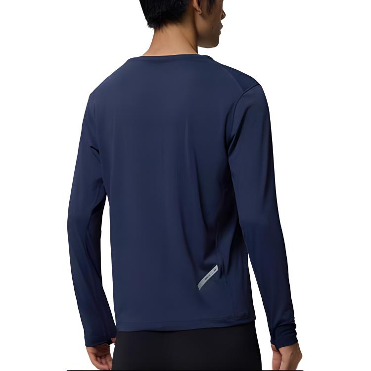 SAUCONY Running Training Knit Crew Neck T-Shirt Men Tops Deep-Blue SC2240065A-DA16