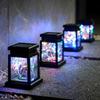 Solar Outdoor Garden Palace Lanterns with 4-Color LEDs (3-Pack)