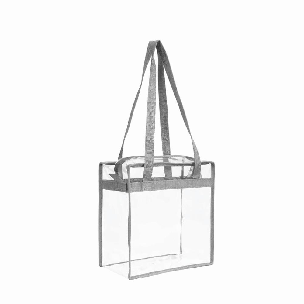 Large Capacity Clear PVC Tote Bag Portable Handbag Waterproof Storage Bag  Water Splashing Festival серый