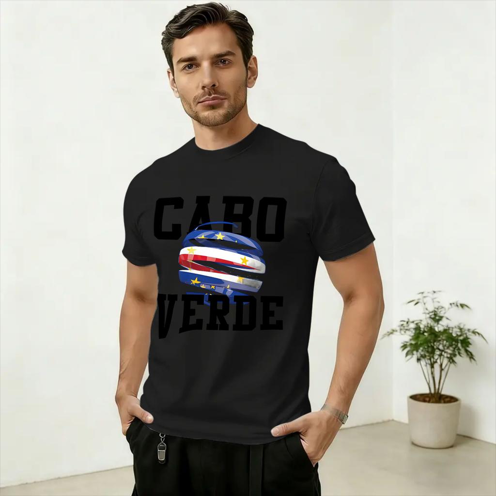 Unisexs Cabo Verde Art T Shirt Cotton Clothing Humor Short Sleeve Round Neck Tees New Arrival TShirt