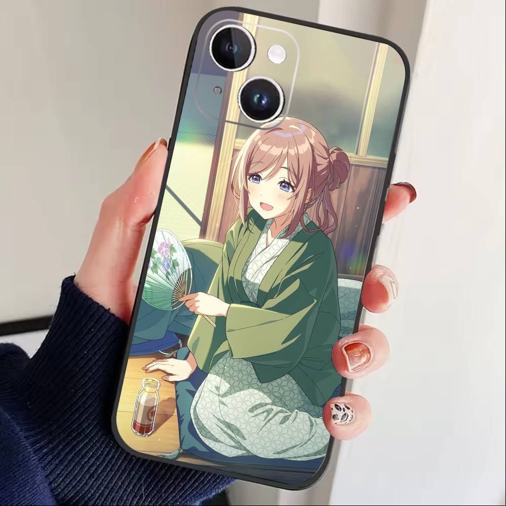 Love Live Nakasu Kasumi Phone Case For iPhone 16,15,14,13,12,17,Pro Max,Plus Silicone Black Case