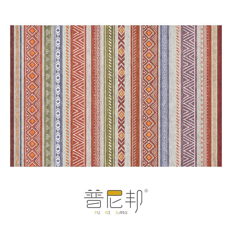 American Moroccan Bedroom Decor Bedside Carpet Washable Carpets for Living Room Nordic Ethnic Lounge Rug Soft Non-slip Floor Mat