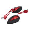 Rearview Mirror, Impact Resistant Motorcycle Mirror 2 Pcs/Set for Motorcycle (Red)
