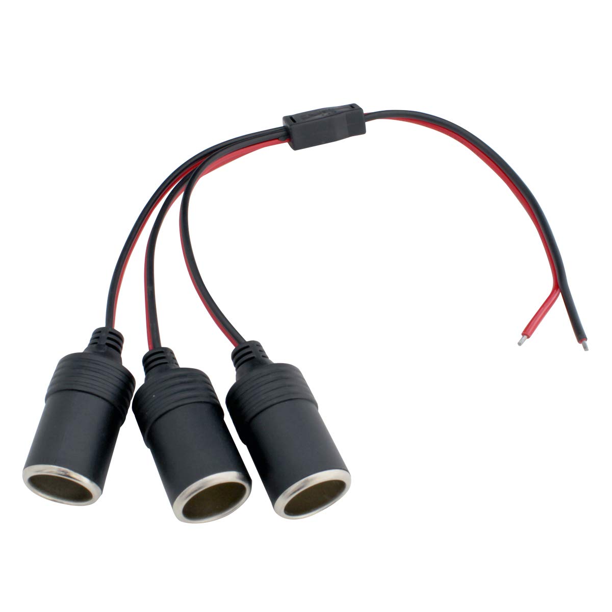 

Kaito Denshi Cigarette Socket Female 3 Branch Uncut Power Cable 3 branches