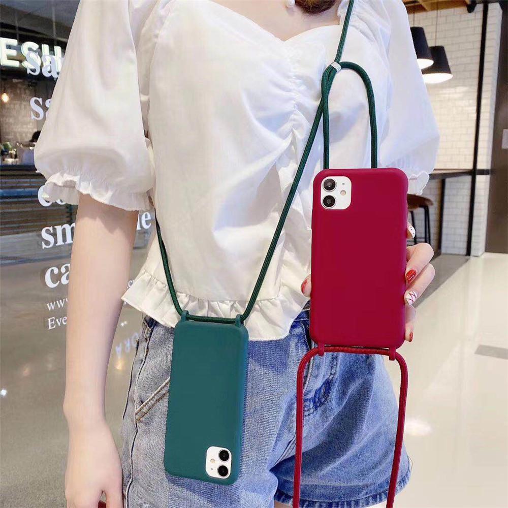 Tragekordel Silikon Handyhülle Für Samsung S22 S21 S23 S24 Ultra S20 FE S10 Plus 20 Plus Crossbody Halskette Lanyard Hülle
