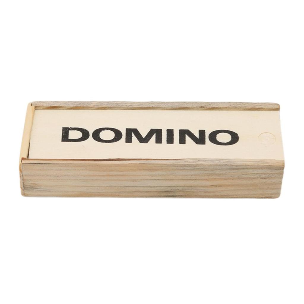 1set Wooden Domino Blocks Kits Board Games Travel Funny Table Game Domino Toys For Kid Children Educational Toys Gifts