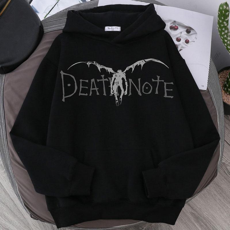 

Гаряче Аніме Death Note Пуловер з Принтом Рюка з Капюшоном Чоловічий Жіночий Гарячі Манга Худі Повсякденний Вільний Світшот Хараджуку Унісекс Вуличний Одяг 2XL