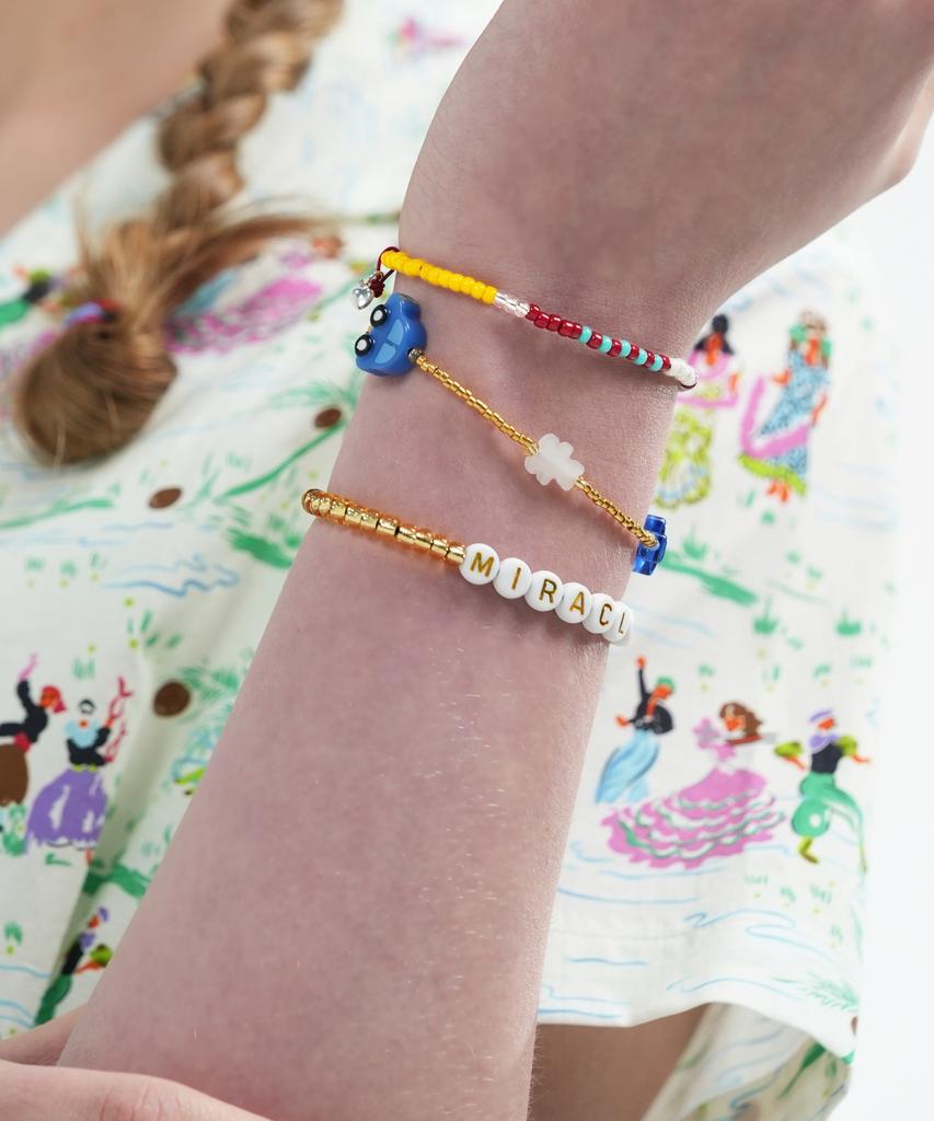 Bonbeau Cool Summer My Initial Beads Bracelet Color Initial Bead Banding Bracelet