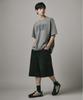 Beodeonteu Layered Cargo Twill Cotton Bermuda Shorts [Black]