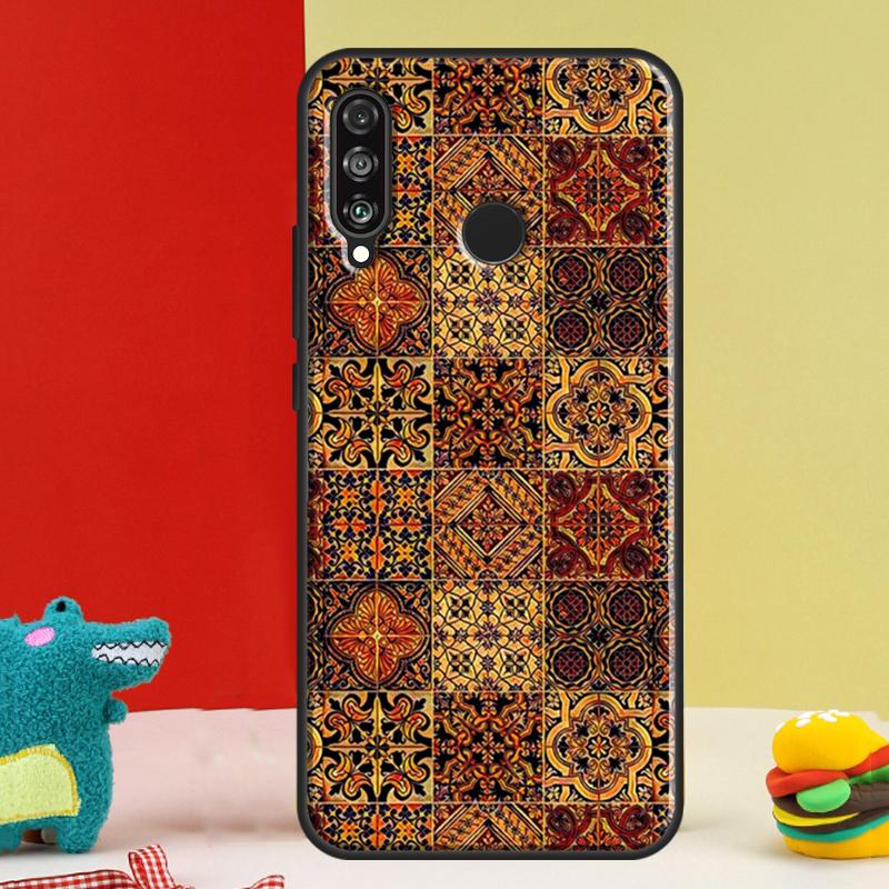 Moroccan Tile For Huawei Nova 12i 12s 11i 5T 9 10 SE Y91 Y90 Y60 Y70 Y72 Y61 P60 Pro P20 P40 P30 Lite Case