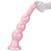 Silicone Threaded Ultra-Long Thick Anal Plug and Dilator for Women - Wearable Fake Penis Sex Toy