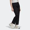 Adidas Originals Trefoil Patchwork Side Open Button Retro Sports Long Pants Casual Pants Women Bottoms Black H22761