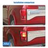 Rear Taillight Lamp Cover Trim Metal Decoration Protective Cover Fit For Ford F150 2015-2020 Exterior Accessories