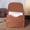 Handmade Crazy Horse Genuine Cow Leather Men's Card Holder Ultra Slim Compact Multi Card Slots Minimalist Leather Card Wallet