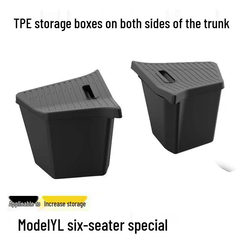 Compatible TPE Trunk Side Storage Boxes for Model Y/YL (Six-Seat Version) Six-seat version YL
