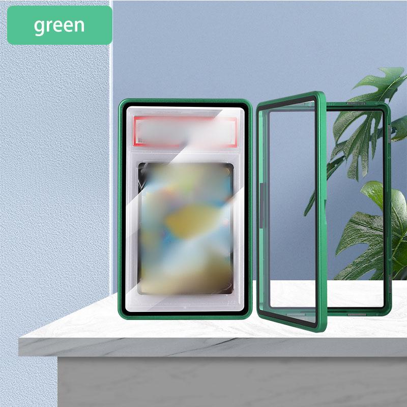 Multicolor Aluminum Alloy Graded Card Protect Cases For Cgc Bgs Graded Cards Scratch Resistant Trading Card Holder