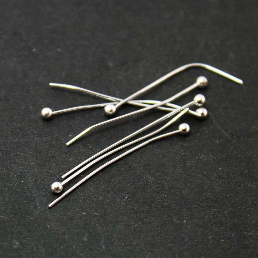 100 Round Head Ball Pins for DIY Jewelry Making and Earrings