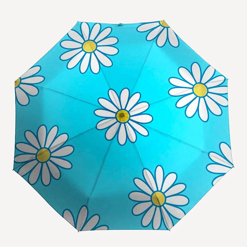 

1pc Daisy Blue Themed High-quality Umbrella,Automatic Opening and Closing Umbrella,Multi-functional Umbrella G0811044