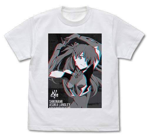 COSPA EVANGELION Shikinami Asuka Langley Graphic T-Shirt White XL