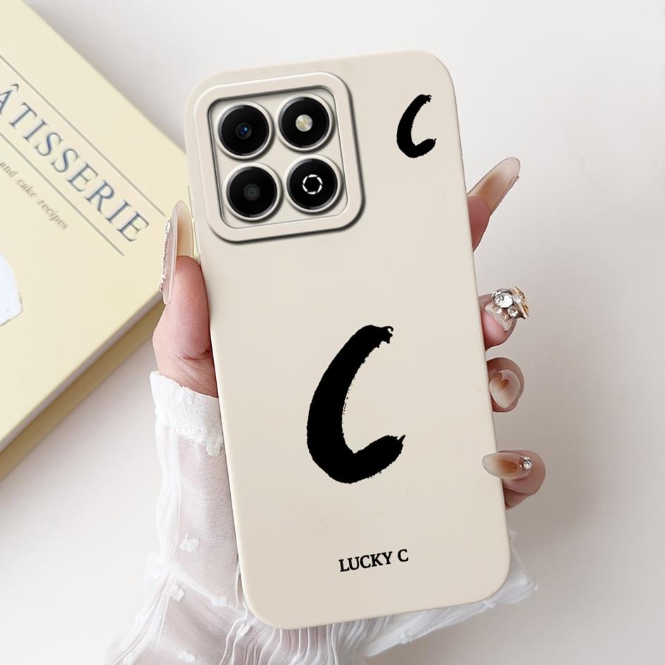 For Honor X6a X6b Case JDY-LX1 JDY-LX2 WDY-LX1 WDY-LX2 Shockproof Cover Cute Letters Soft Silicone Matte Cases For HonorX6b Capa