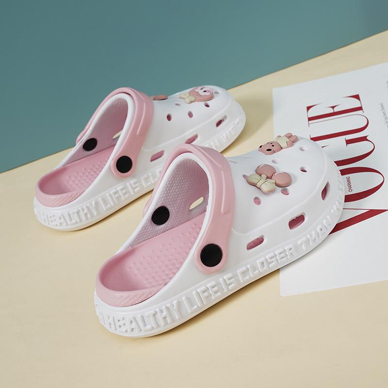 Duck Cartoon Trendy Summer Footwear Soft Nonslip Eva Clogs For Kids Of All Ages