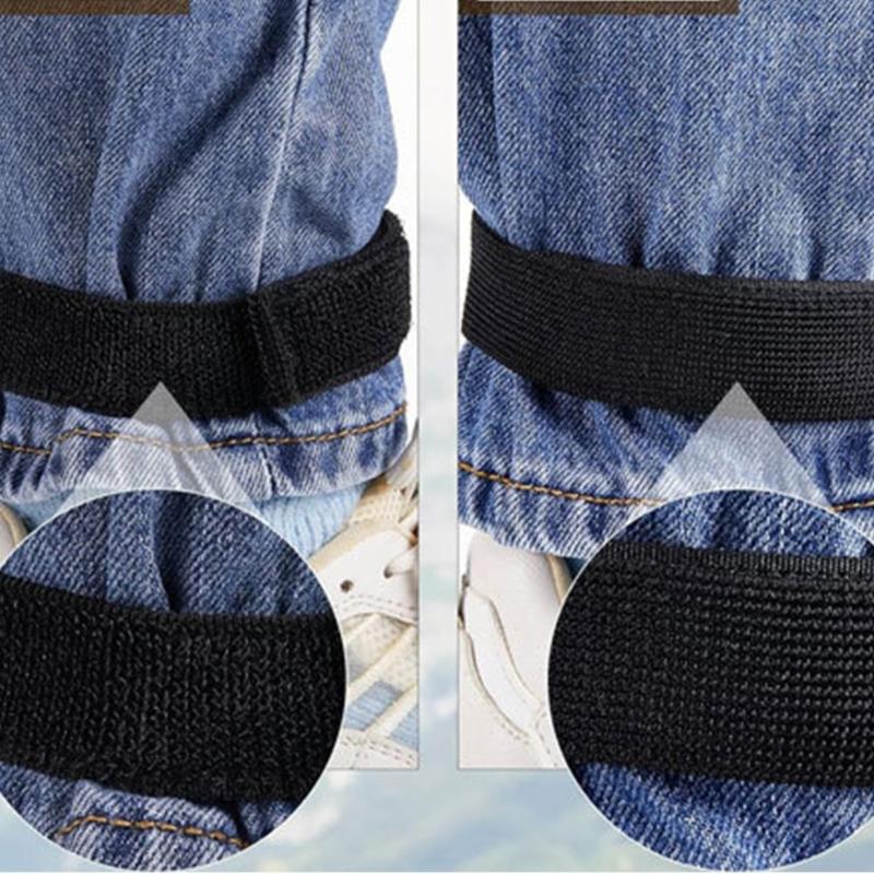 6pcs Bicycles Outdoor Ankle Leg Bind Bandages Trousers Pant Bands Clip Strap for Cycling, Climbing, Camping Enduring