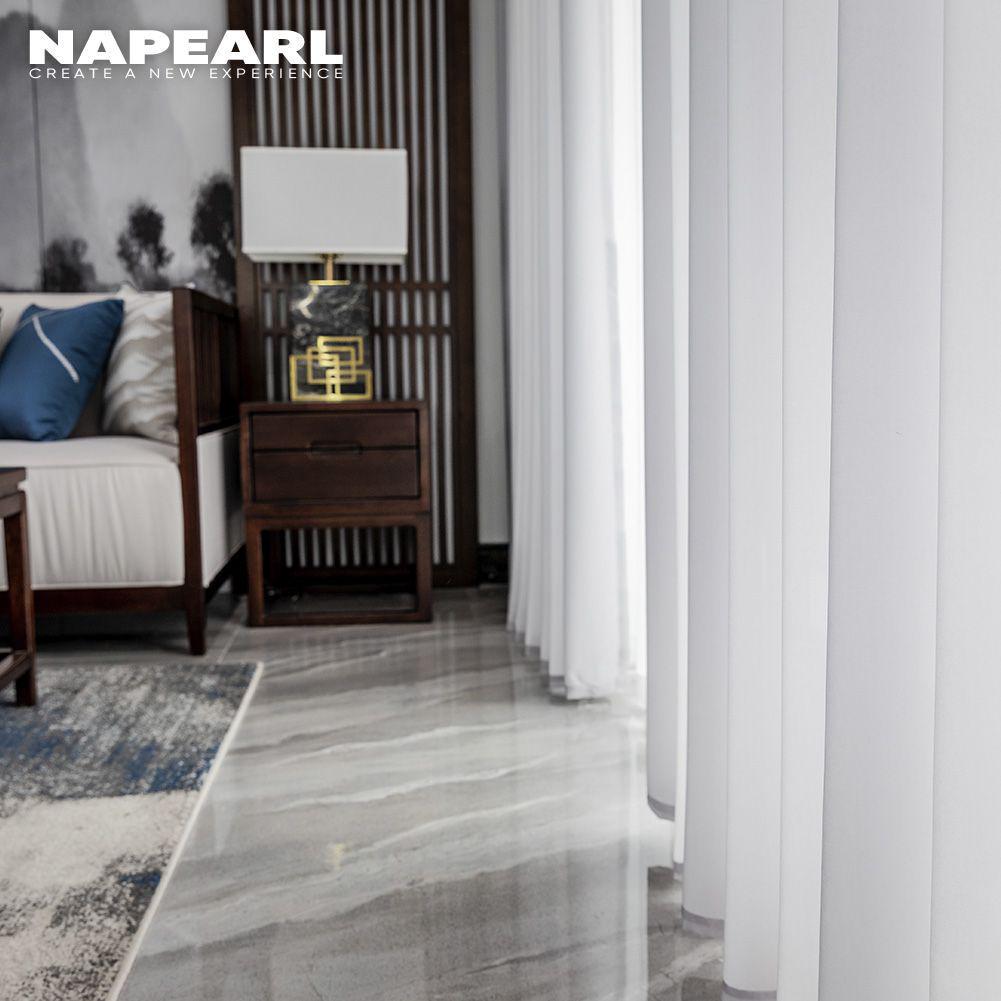 1 Stück NAPEARL Moderner Weicher Tüll Transparent Vorhang Einfarbige Fensterabschirmung für Wohnzimmer Schlafzimmer Heimdekoration