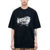 Herren Gothic Buchstaben bedrucktes T-Shirt Hip Hop Streetwear Punk Sommer Vintage gewaschene übergroße T-Shirts Herren hochwertige Oberteile