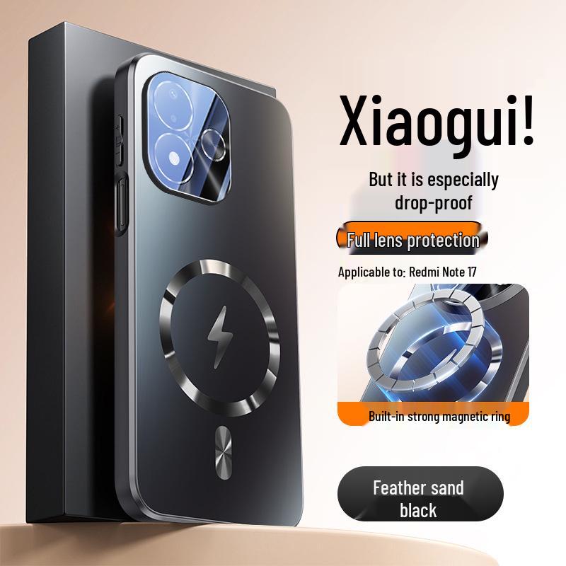 Custodia protettiva completa magnetica satinata antiurto per Redmi Note 17 Pro