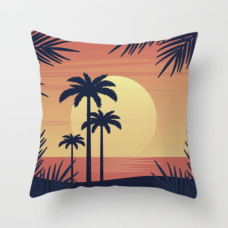 Ins Homewares Dusk Trees Sofa Car Pillow Cover Office Cushion Cover