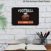 2D Flat, 1pc Football Senior 2026 Aluminium Sign 8x12 Inch - Football & Grad Cap Design, Sports Senior Year Decor, Graduation Gift for Football