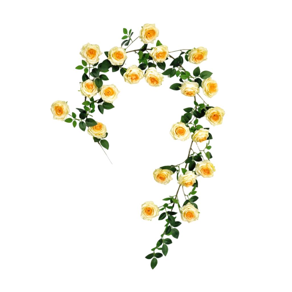 1.8m Artificial Flower Vine, Fake Flower Vine, Plastic Flower, Pipe Cover, Balcony Decoration