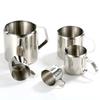 Stainless Steel Silvery Latte Art Milk Foam Jug Measuring Cup Coffee Cream Pitcher Coffeeware Cup
