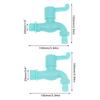 Wall Mounted Washer Faucet 3/4" 1/2" Quick Connector Mop Pool Plastic Water Hose Faucet Garden Balcony Cooled Single Tap