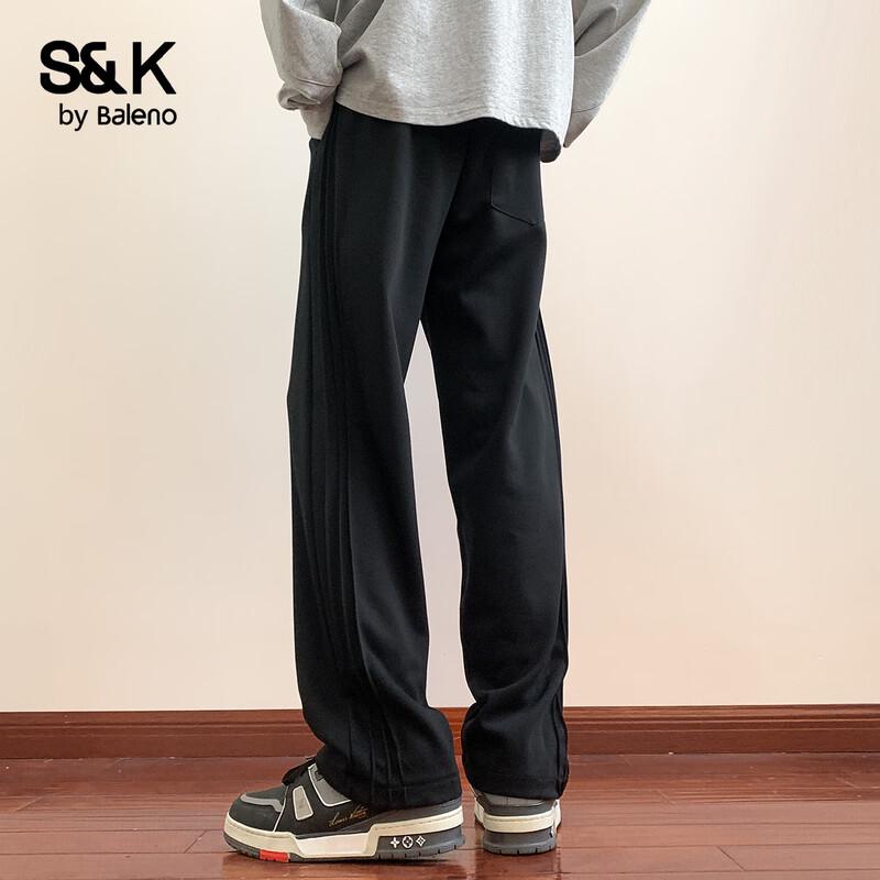 Pantalon de survêtement Baleno Série S&K Coupe décontractée Jambe droite pour homme