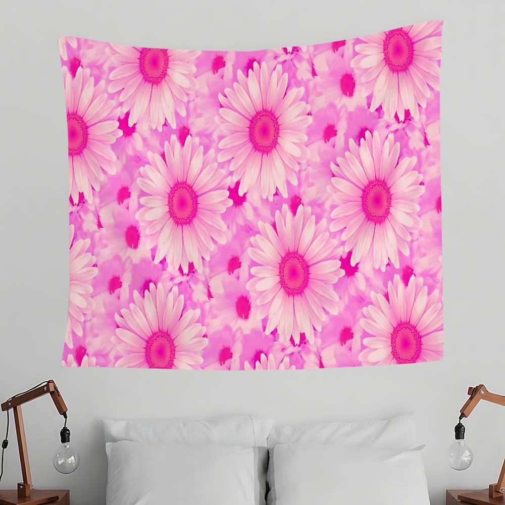 Rose Daisy Tapestry Wall Hanging Tapestry Art Deco Blanket Curtain Hanging At Home Bedroom Living Room Decor