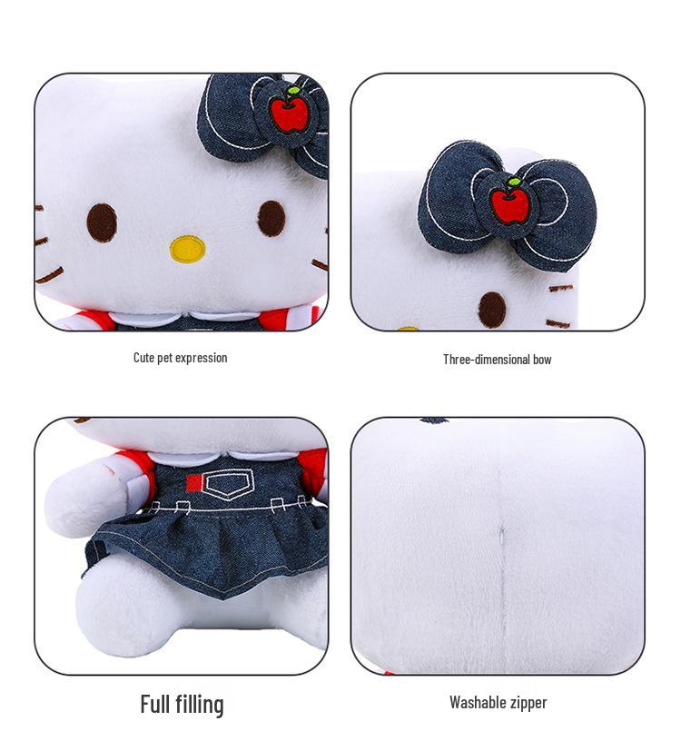 Cross-border Denim Dress KT Cat Plush Toy Ornament