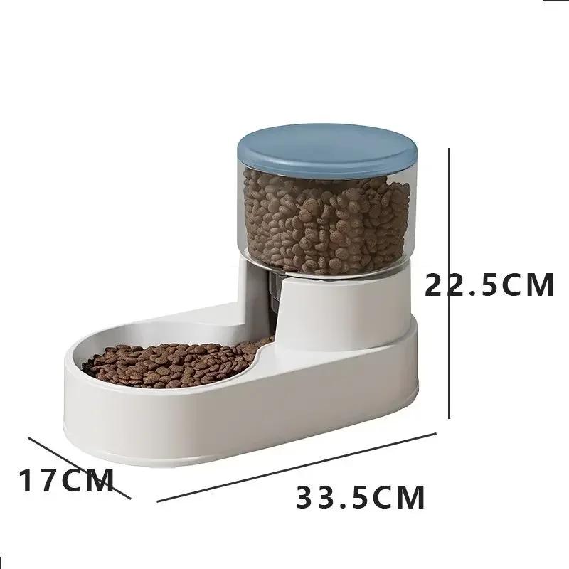 PP Material Pet Feeder Pet Water Fountain Drink Bowl Automatic Pet Feeder Large Cat Dog Food Dispenser