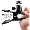 Mobile Live Streaming Stand, Desktop Metal Expansion, Powerful Clamp Head, Photography Accessory, 1/4 Universal Multifunctional Guitar Stand
