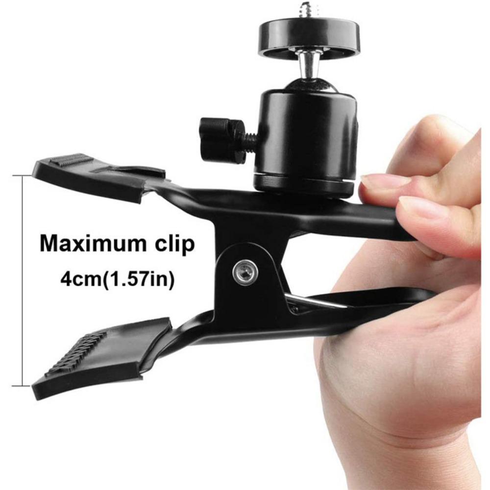 Mobile Live Streaming Stand, Desktop Metal Expansion, Powerful Clamp Head, Photography Accessory, 1/4 Universal Multifunctional Guitar Stand