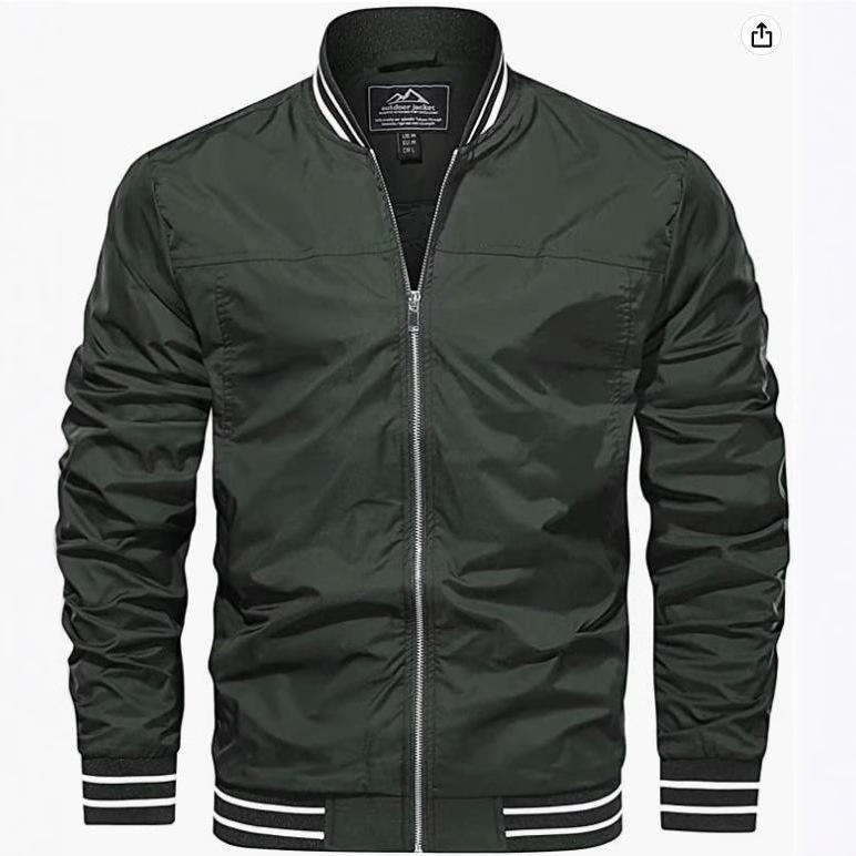Chaqueta Bomber Ligera Cortavientos para Hombre - Ropa Exterior Casual Talla Europea