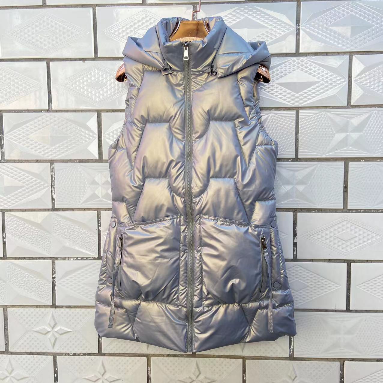 

Хлопковый жилет, осенне-зимняя куртка средней длины, женская куртка через плечо, новинка 4XL